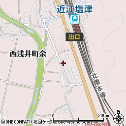 滋賀県長浜市西浅井町余225-1周辺の地図