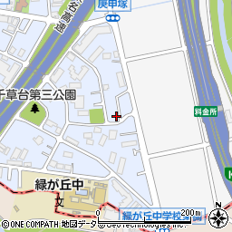 神奈川県横浜市青葉区千草台47-18周辺の地図