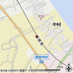 京都府宮津市中村周辺の地図