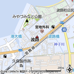京都府宮津市波路2364周辺の地図