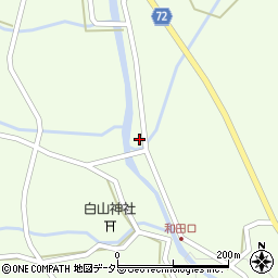 岐阜県中津川市蛭川和田324周辺の地図