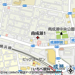成瀬駅前郵便局周辺の地図