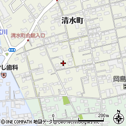 鳥取県境港市清水町676-2周辺の地図