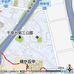 神奈川県横浜市青葉区千草台46-47周辺の地図