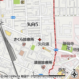 セブンイレブン横浜矢向店周辺の地図