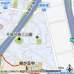 神奈川県横浜市青葉区千草台46-49周辺の地図