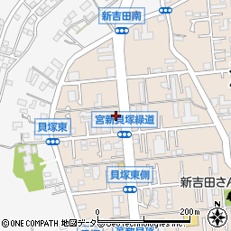 ファミリーマート港北新吉田店周辺の地図