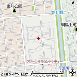 神奈川県横浜市港北区綱島上町1周辺の地図