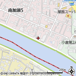 リバーコート新川崎周辺の地図