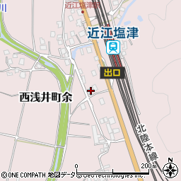 滋賀県長浜市西浅井町余269周辺の地図