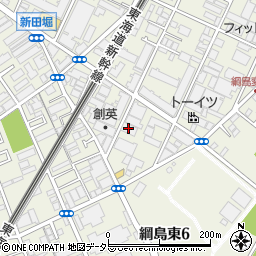甲陵樹脂横浜工場周辺の地図