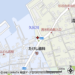 鳥取県境港市清水町877周辺の地図