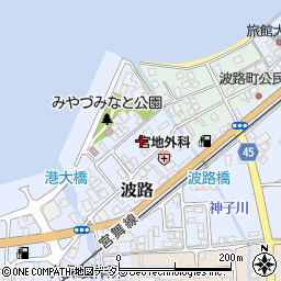 京都府宮津市波路2188-1周辺の地図