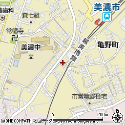 岐阜県美濃市3955-11周辺の地図