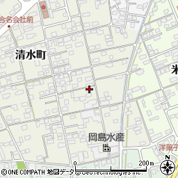 鳥取県境港市清水町629-1周辺の地図