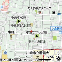 神奈川県川崎市幸区小倉4丁目9周辺の地図