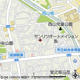 東京都町田市南成瀬4丁目周辺の地図