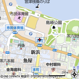道の駅海の京都宮津周辺の地図