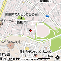 神奈川県横浜市都筑区勝田南1丁目16周辺の地図