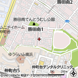 神奈川県横浜市都筑区勝田南1丁目16-12周辺の地図