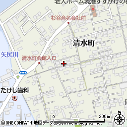 鳥取県境港市清水町704周辺の地図