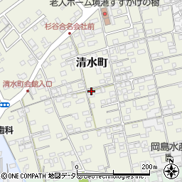 鳥取県境港市清水町647-1周辺の地図