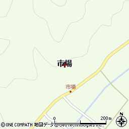 兵庫県豊岡市市場周辺の地図