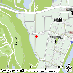 岐阜県美濃市横越348周辺の地図