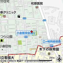 神奈川県川崎市幸区小倉4丁目12周辺の地図