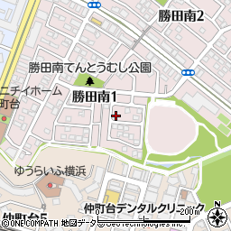 神奈川県横浜市都筑区勝田南1丁目16-25周辺の地図
