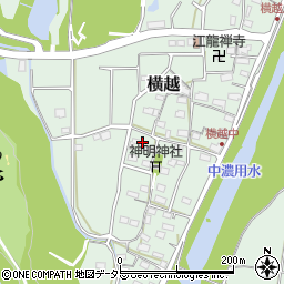 岐阜県美濃市横越319周辺の地図
