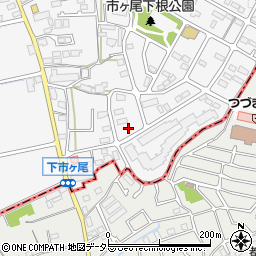 神奈川県横浜市青葉区市ケ尾町502-13周辺の地図