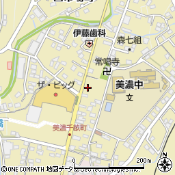 岐阜県美濃市千畝町周辺の地図