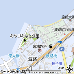 京都府宮津市波路2196-7周辺の地図