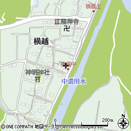 岐阜県美濃市横越565周辺の地図