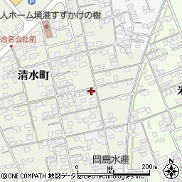 鳥取県境港市清水町641周辺の地図