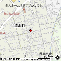 鳥取県境港市清水町739周辺の地図