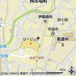 岐阜県美濃市2745周辺の地図
