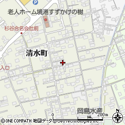 鳥取県境港市清水町739-7周辺の地図