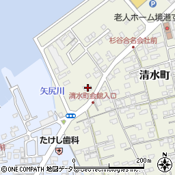鳥取県境港市清水町852周辺の地図