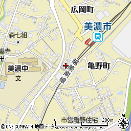 岐阜県美濃市3972周辺の地図
