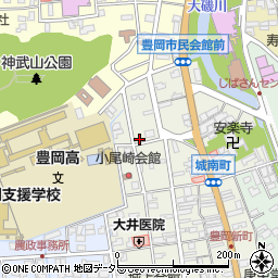 兵庫県豊岡市城南町2-17周辺の地図