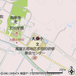 山県市立大桑小学校周辺の地図