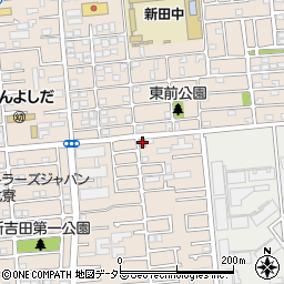 横浜新吉田郵便局周辺の地図