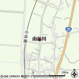 福井県三方上中郡若狭町南前川周辺の地図