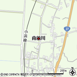 福井県若狭町（三方上中郡）南前川周辺の地図