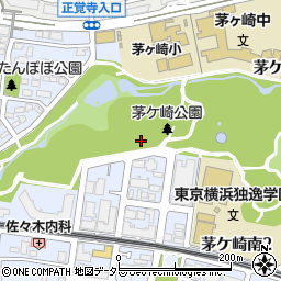 横浜市役所環境創造局　茅ヶ崎公園プール周辺の地図