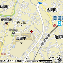 岐阜県美濃市2881-86周辺の地図