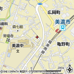 岐阜県美濃市広岡町2881周辺の地図