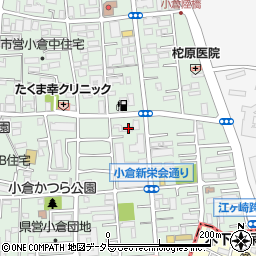 神奈川県川崎市幸区小倉4丁目3周辺の地図